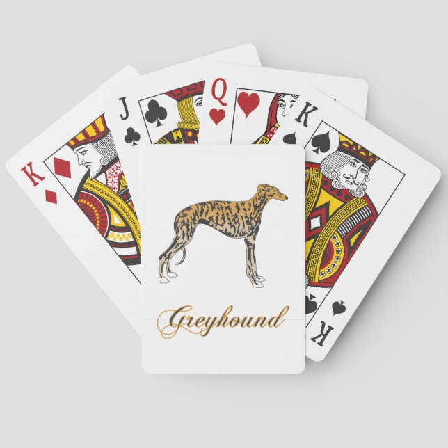 Baraja De Cartas Greyhound Red Brindle (Reverso)