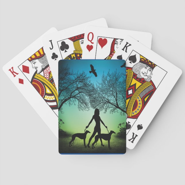 Baraja De Cartas Greyhound Walks (Reverso)