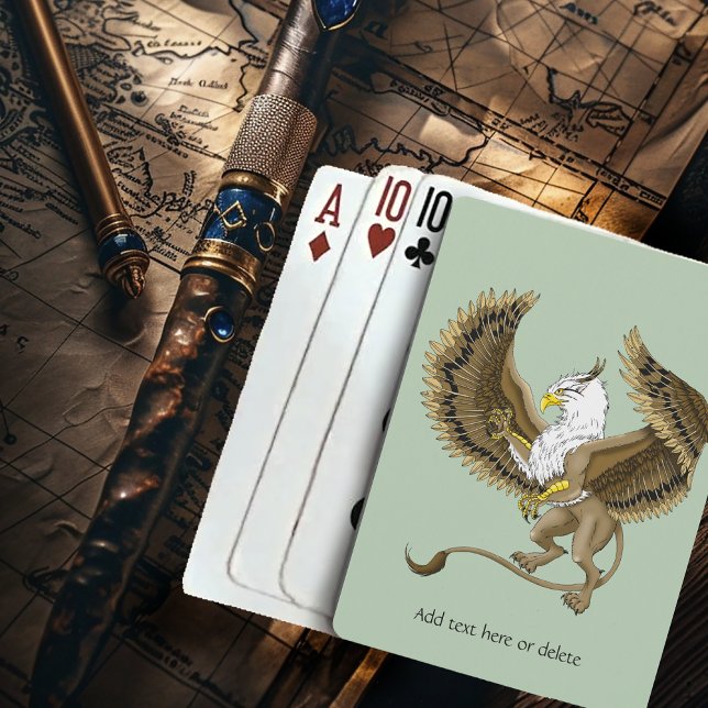 Baraja De Cartas Griffin Fantasy Griffin Mythology (Subido por el creador)
