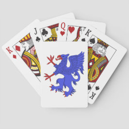 Baraja De Cartas Griffin Rampant Azure