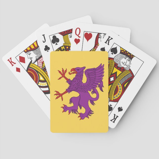 Baraja De Cartas Griffin Rampant Purpure (Reverso)