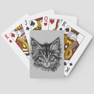 Baraja De Cartas Gris negro y blanco