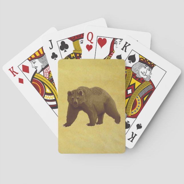 Baraja De Cartas Grizzly Bear (Reverso)
