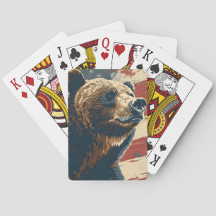 Baraja De Cartas Grizzly Independence day 4 de julio