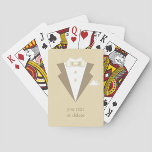 Baraja De Cartas Groom Suit Tuxedo Playing Cards