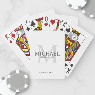 Baraja De Cartas Groomsmen personalizado