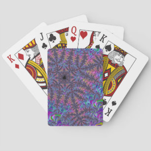 Baraja De Cartas Groovy Boho Colorful Jewel Tone Fractal Art