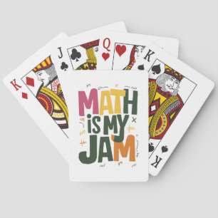 Baraja De Cartas Groovy Math es mi mermelada de vuelta a la escuela