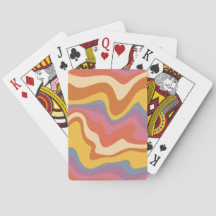 Baraja De Cartas Groovy Retro Pattern