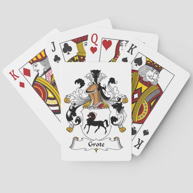 Baraja De Cartas Grote Family Crest (Reverso)