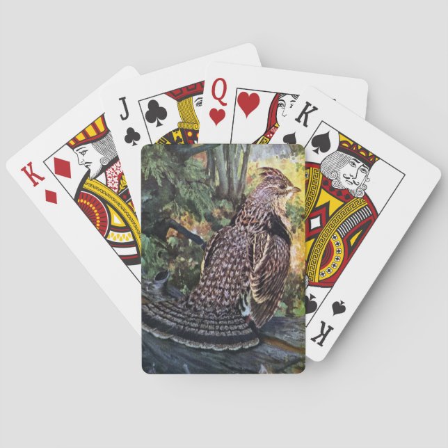 Baraja De Cartas Gruesa escarpada en la selva (Reverso)