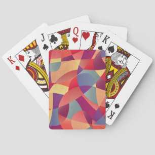Baraja De Cartas Grunge colorido: fondo de triángulos geométricos