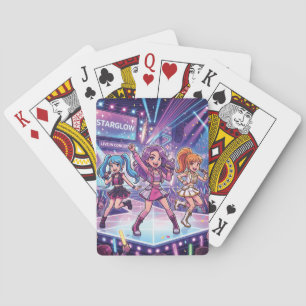 Baraja De Cartas Grupo de chicas JPop de dibujos animados