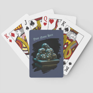Baraja De Cartas Grupo de cráneos metálicos