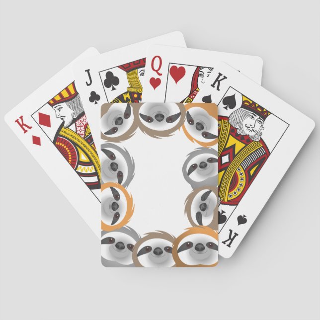 Baraja De Cartas Grupo de franjas amigables (Reverso)
