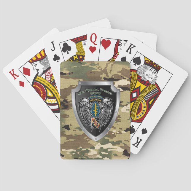 Baraja De Cartas Grupo de Fuerzas Especiales (Airborne) (Reverso)