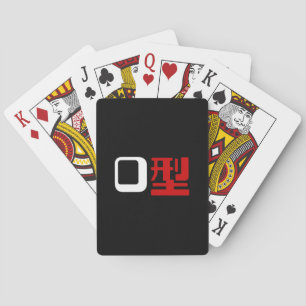 Baraja De Cartas Grupo sanguíneo del kanji japonés