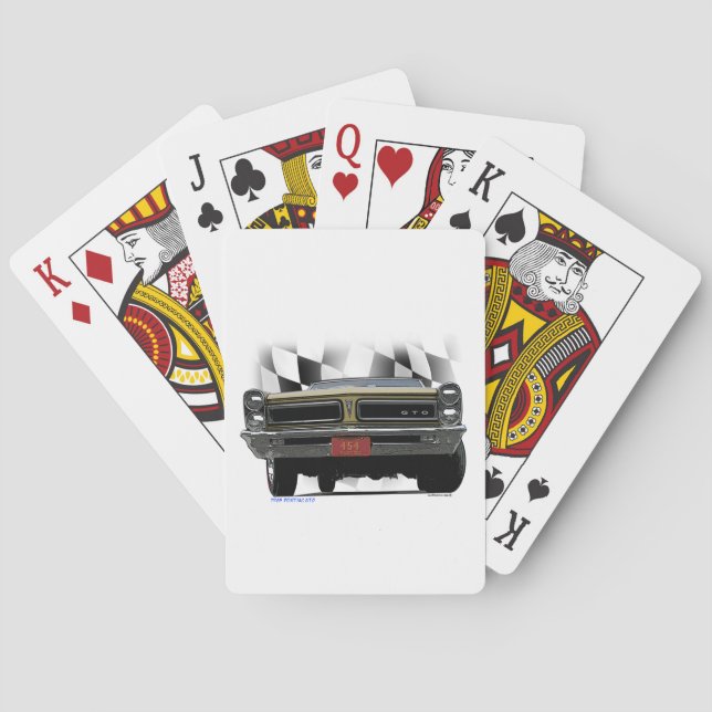 Baraja De Cartas GTO Pontíaco de 1965 (Reverso)