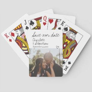 Baraja De Cartas Guardar nuestra foto personalizada manuscrita de f