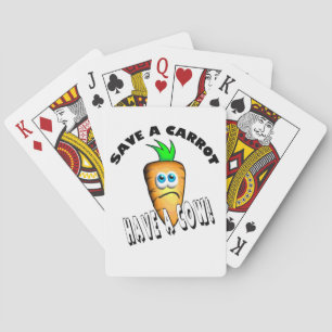 BARAJA DE CARTAS GUARDAR UNA CARROTA - TENER UNA VACA