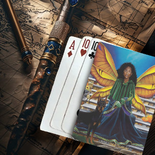 Baraja De Cartas Guardian de hadas Doberman Dog