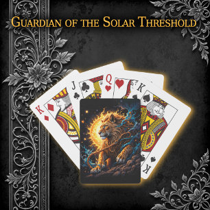 Baraja De Cartas Guardián del Umbral Solar – León de Equilibrio