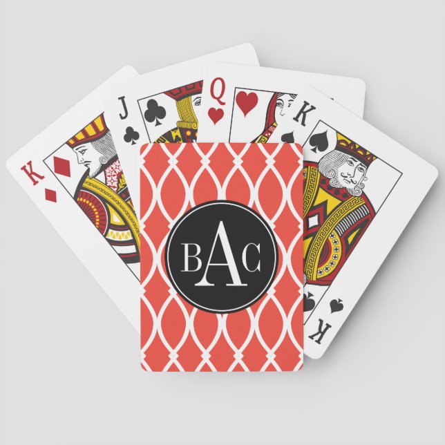 Baraja De Cartas Guava Monogrammed Barcelona Print (Reverso)
