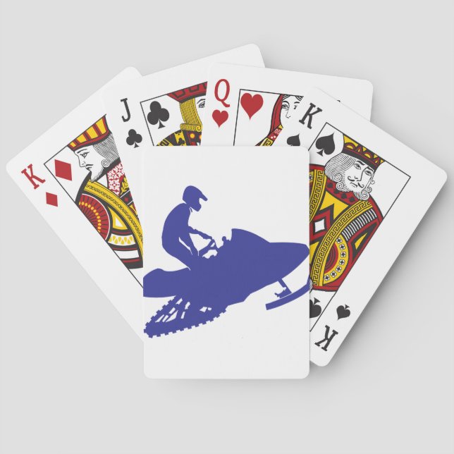 Baraja De Cartas Guay Blue Snowmobiler (Reverso)