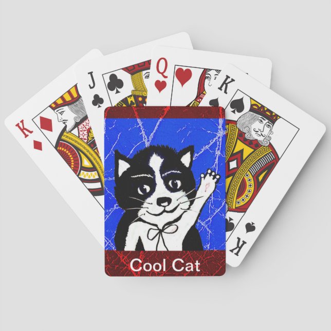 Baraja De Cartas Guay Cat Print, (Reverso)