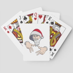 Baraja De Cartas Guay Gangsta Hip Hop Hand Rap Santa Claus
