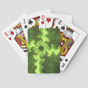 Baraja De Cartas Guay Green Fractal Art