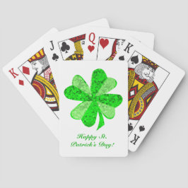 Baraja De Cartas Guay Green Shimmering Shamrock St.