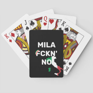 Baraja De Cartas Guay MILANO - Mila Fckn No con bandera