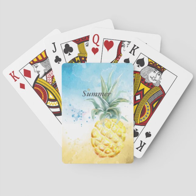 Baraja De Cartas Guay Pineapple Summer (Reverso)