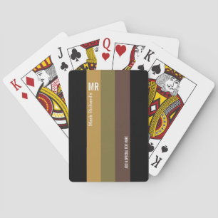 Baraja De Cartas Guay Stripes tonos de tierra