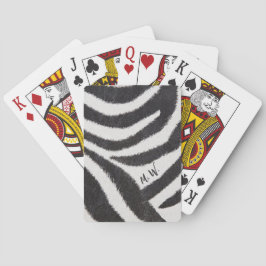 Baraja De Cartas Guay Zebra Design First Monogramas Classic