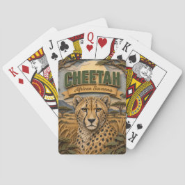 Baraja De Cartas Guepardo Sabana Africana POPCUT
