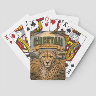 Baraja De Cartas Guepardo Sabana Africana POPCUT