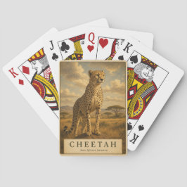 Baraja De Cartas Guepardo Sabana de África Oriental VINTAGE