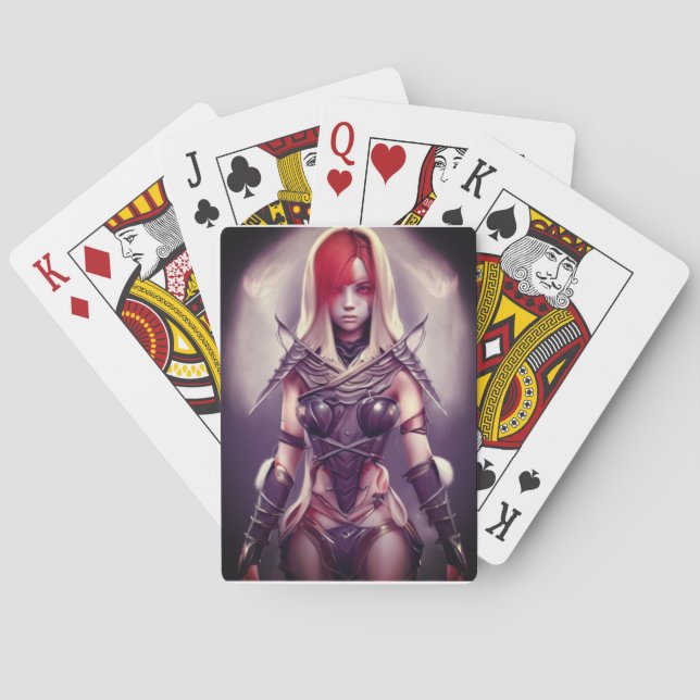 Baraja De Cartas Guerrero (Reverso)