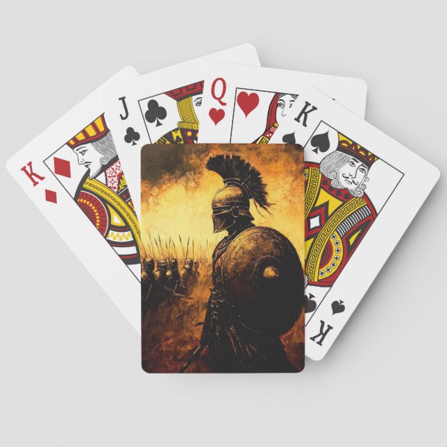 Baraja De Cartas Guerrero (Reverso)