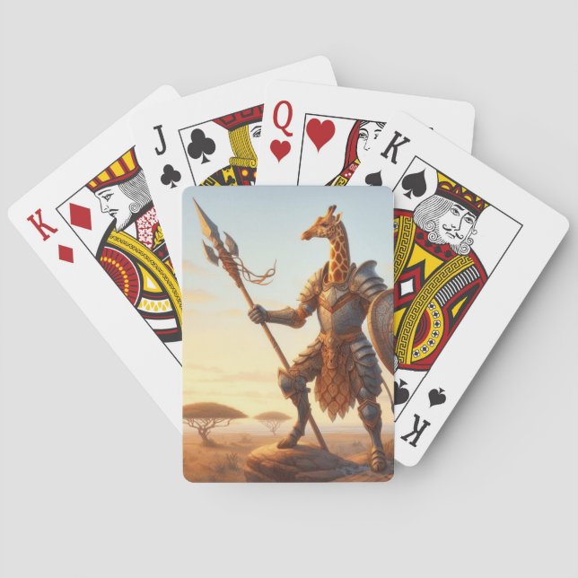 Baraja De Cartas Guerrero de Giraffe (Reverso)