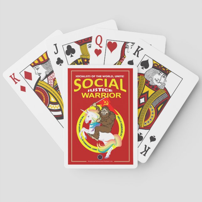 Baraja De Cartas Guerrero de justicia social (Reverso)