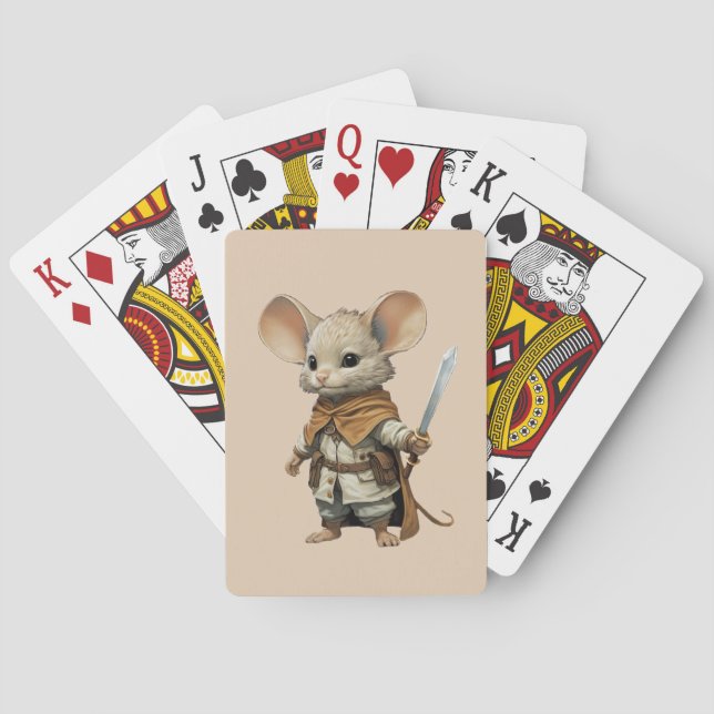 Baraja De Cartas Guerrero del ratón (Reverso)