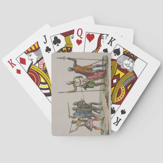 Baraja De Cartas Guerreros anglosajones, plato 14 de 'La historia d (Reverso)