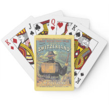 Guía turística de Suiza Arte de portada de época