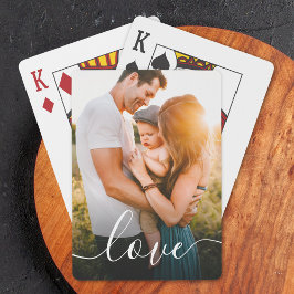 Baraja De Cartas Guión de amor de foto personalizado