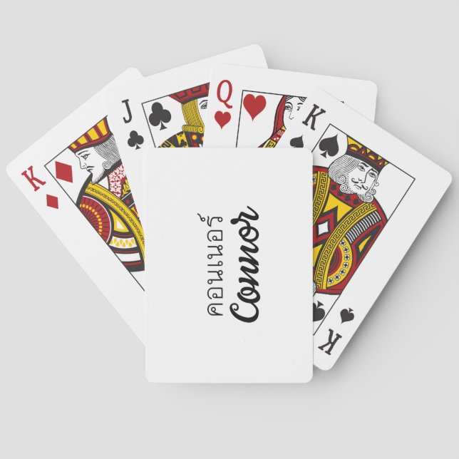 Baraja De Cartas Guión tailandés "Connor" (Reverso)