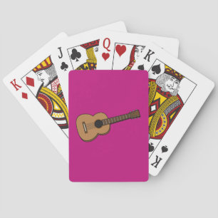Baraja De Cartas Guitarra Dibujo Animado