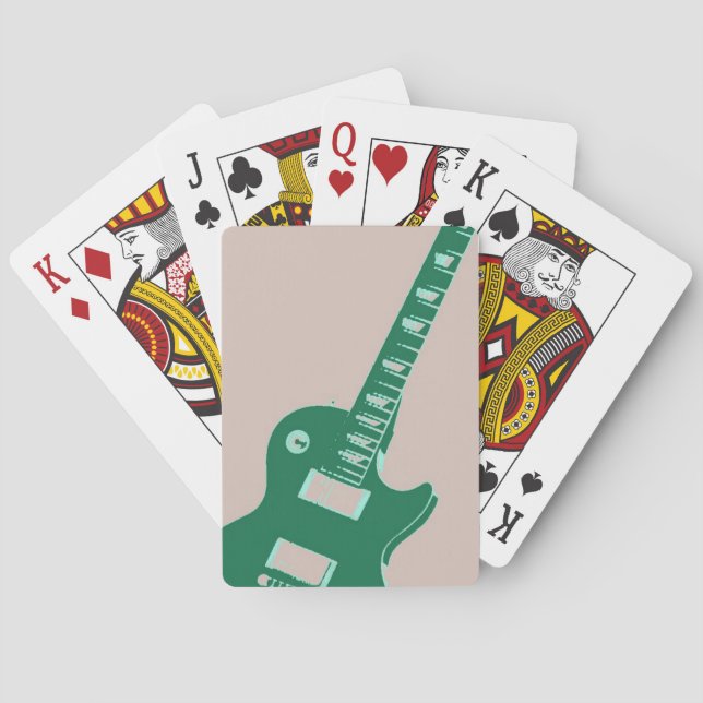 Baraja De Cartas Guitarra eléctrica (Reverso)